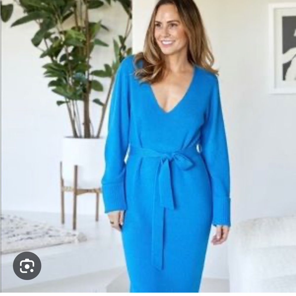 Blue Ladygang Sweater Dress